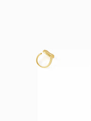 LETTER ZIRCON OPEN RING