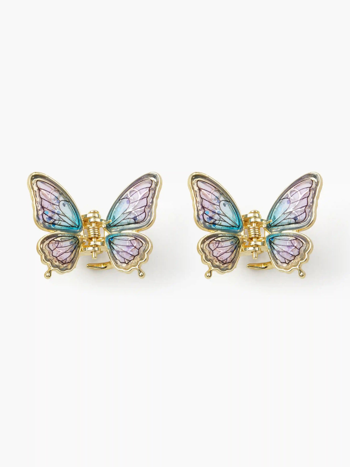2PCS BUTTERFLY HAIR CLAWS