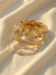4 PCS GEOMETRIC BRACELETS SET