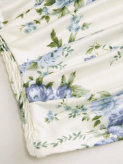 Floral Ruched Bandeau Top