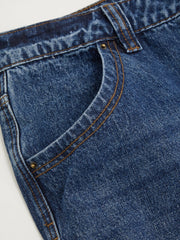 Cider Denim Mid Rise Washed Straight Leg Jeans Curve & Plus
