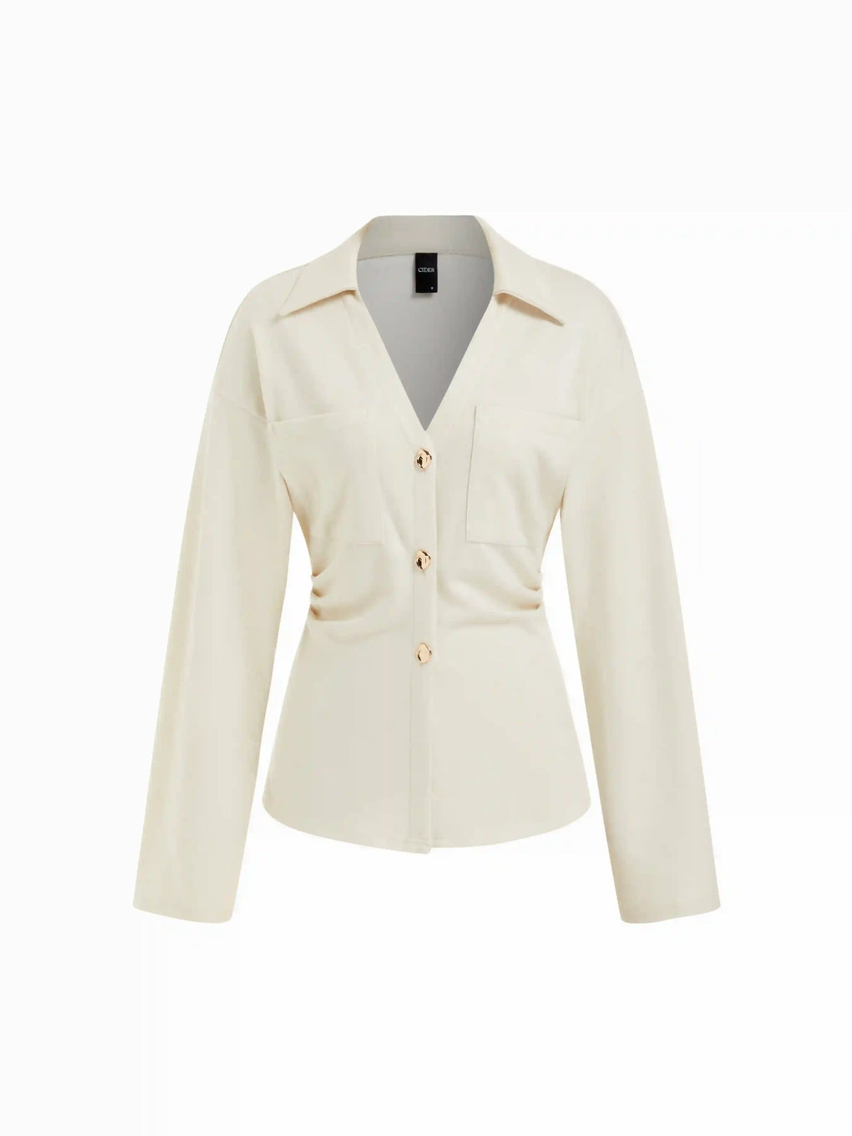Ruched Metal Detail Top