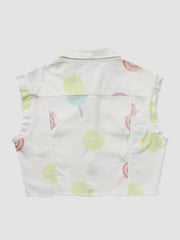 Color Lollipop Sleeveless Vest