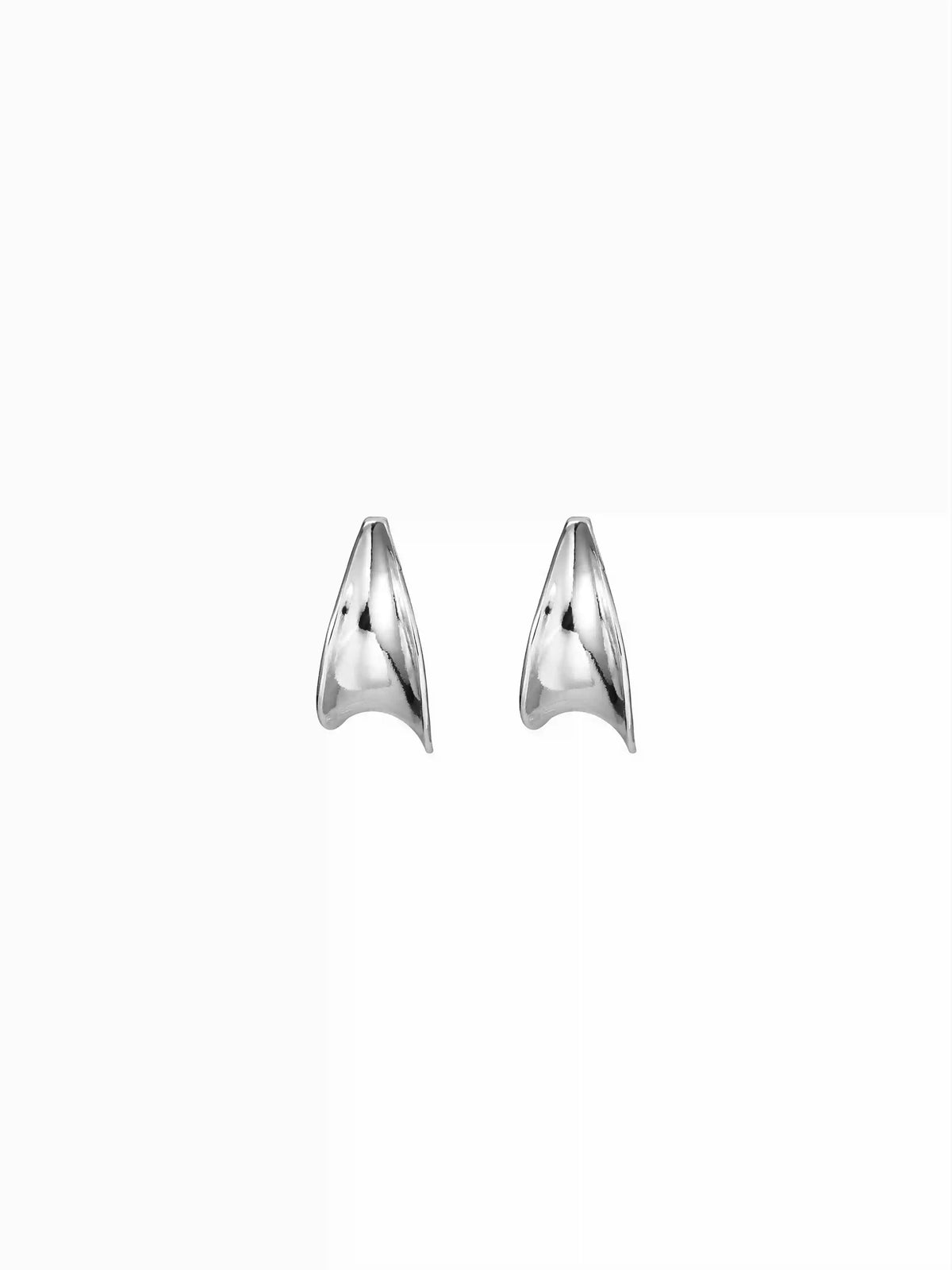 STAINLESS STEEL C-SHAPE HOOP EARRINGS