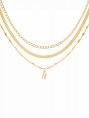 LETTER LAYERED NECKLACE
