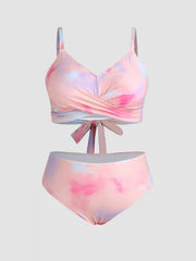 Tie Dye Cheeky Bikini Bottom Curve & Plus