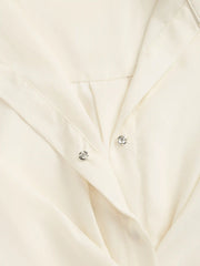 Collar Wrap Buckle Mini Dress