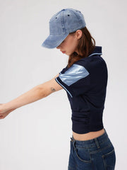 SOLID DENIM BASEBALL CAP