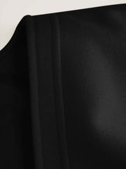 Wool-look V-neck Cinched Waist Jacket