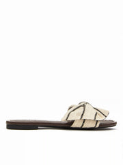 BUCKLE SQUARE TOE SLIPPERS
