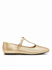 T-STRAP SQUARE TOE MARY JANE FLATS