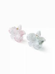 2PCS FLORAL HAIR CLAW SET