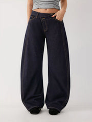 Cider Denim Low Rise Barrel-leg Jeans