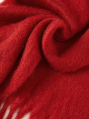 WOOL FRINGED SCARF