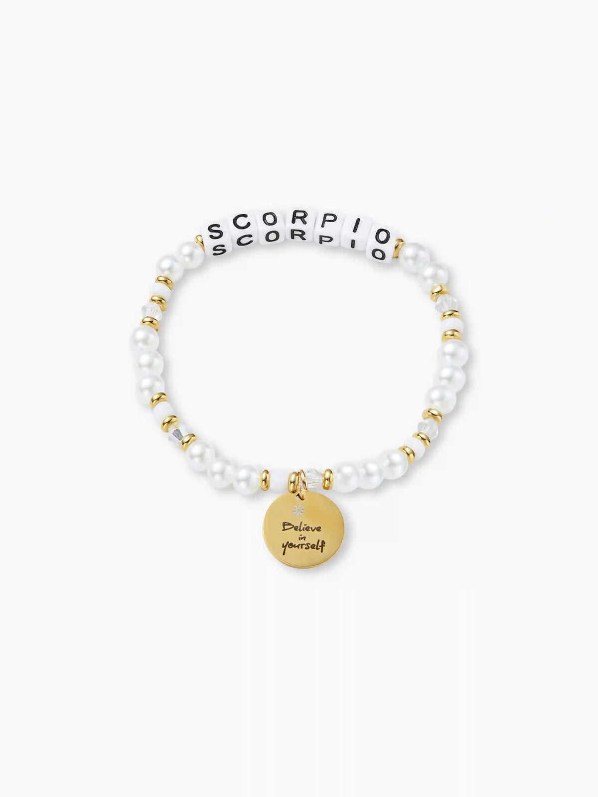 FAUX PEARL CONSTELLATION BEADED BRACELET