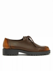 ROUND TOE LACE UP LOAFERS