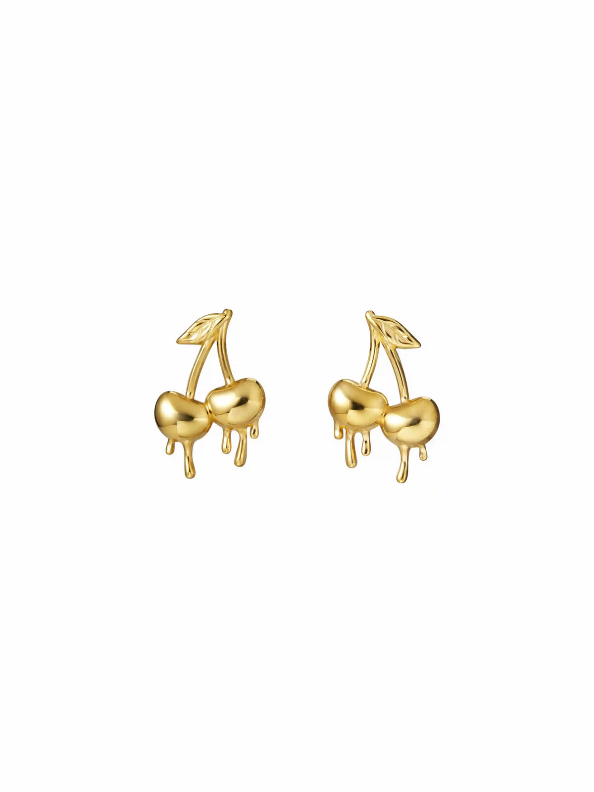 LIQUID CHERRY STUD EARRINGS