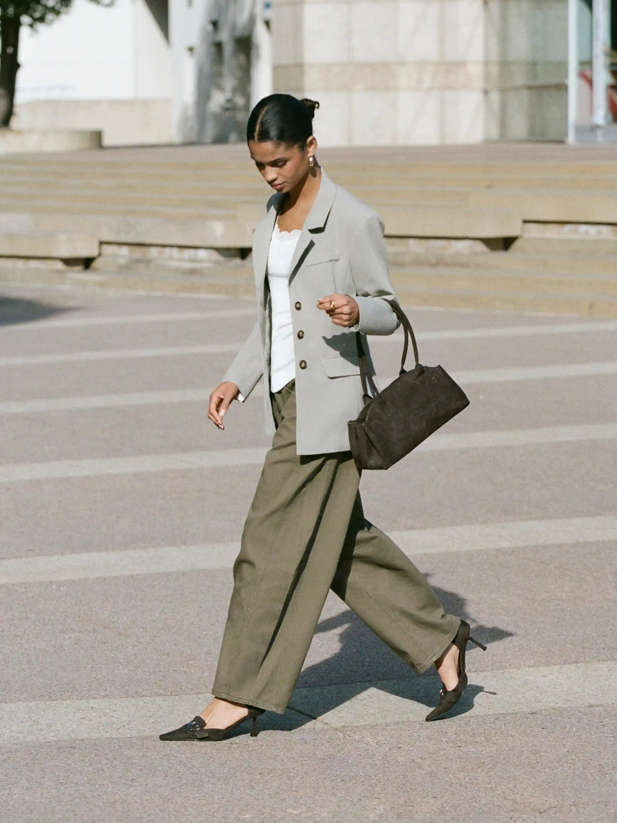Notched Collar Blazer
