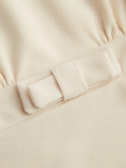 Boat Neck Bowknot Crop Tank Top