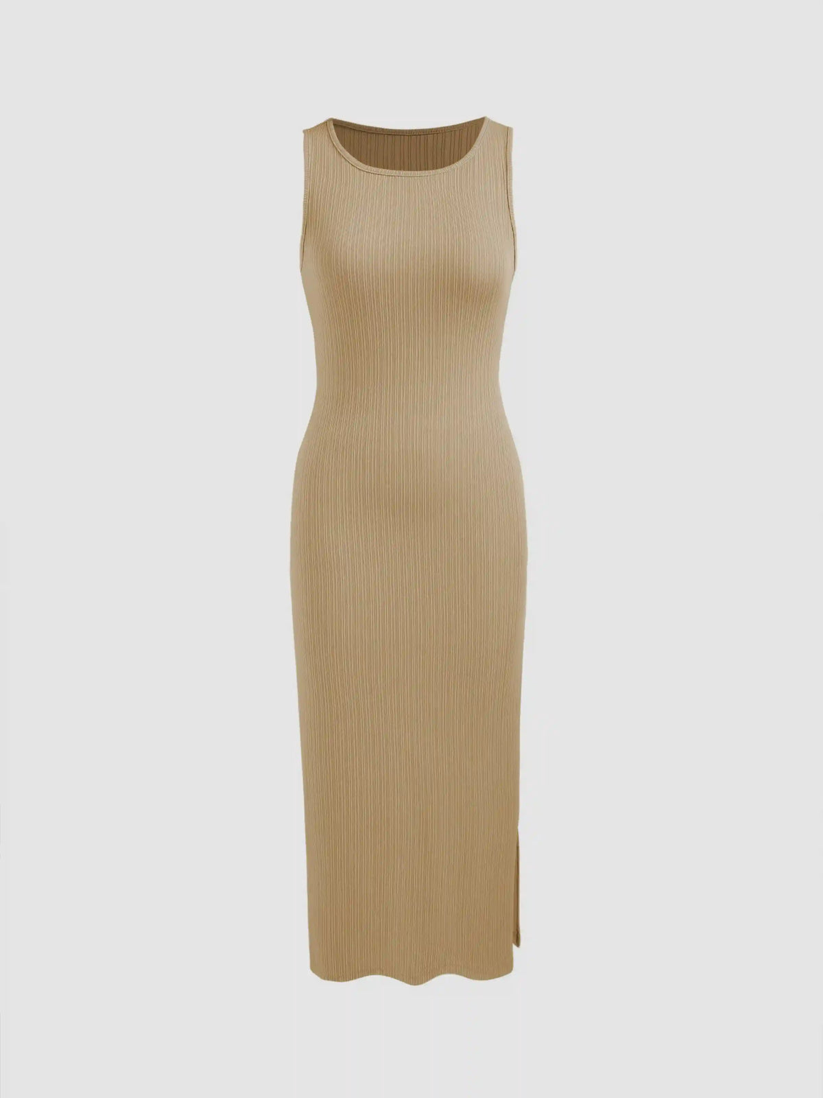 Split Sleeveless Midi Dress
