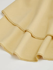 Cowl Neck Ruffle Hem Cami Maxi Dress