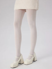 HEART DECOR VELVET TIGHTS