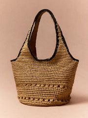 STRAW TOTE BAG