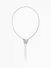 Butterfly Medal Long Necklace