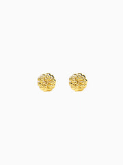 Metallic Rosette Stud Earrings
