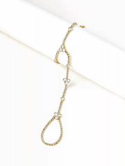 RHINESTONE HAND CHAIN BRACELET