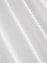 Cotton Contrasting Binding Stripe Knotted Shirred Midi Cami Dress