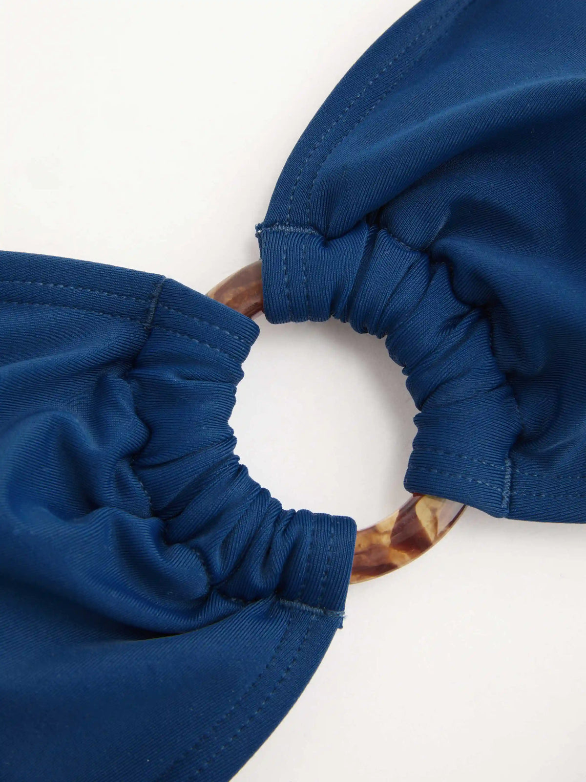 Toile de Jouy O-Ring Bandeau Bikini Top