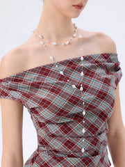 FAUX PEARL LAYERED NECKLACE