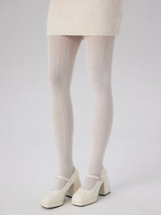 HEART DECOR VELVET TIGHTS