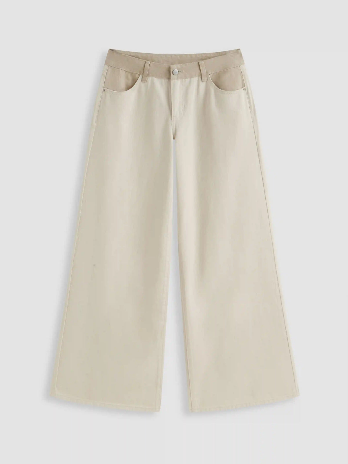 Cider Denim Low Rise Patchy Straight Leg Jeans