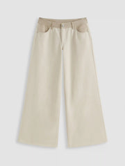 Cider Denim Low Rise Patchy Straight Leg Jeans