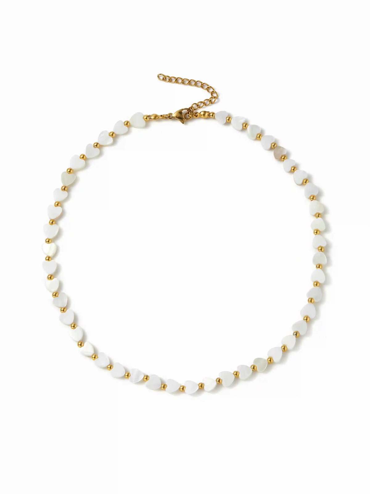 HEART SHAPE BEADED NECKLACE
