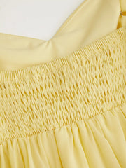Chiffon Sweetheart Asymmetrical Hem Mini Dress