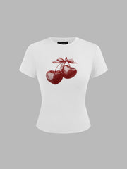 Cherry Graphic Short Sleeve Tee