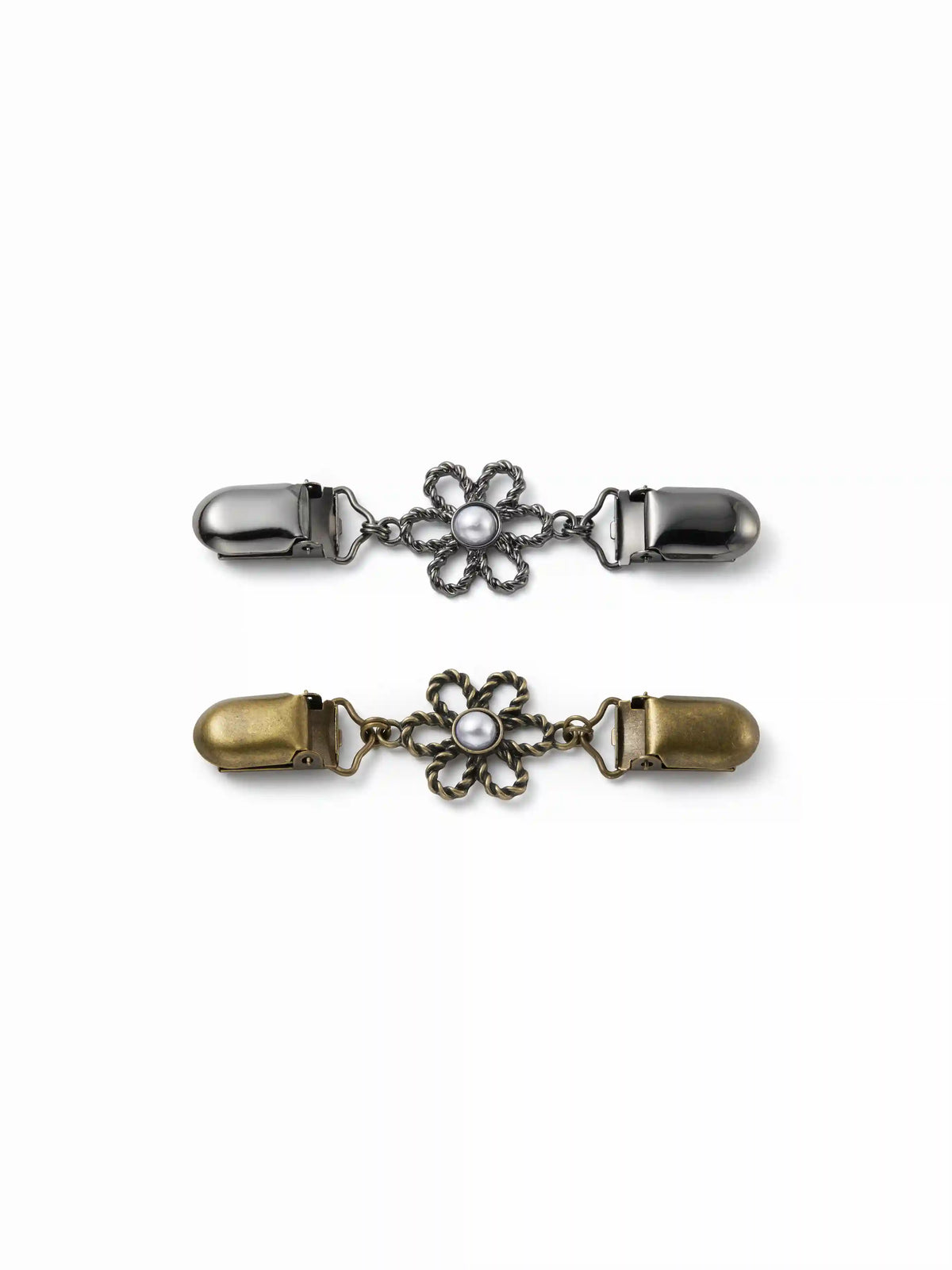 2PCS FLOWER SWEATER CLIP