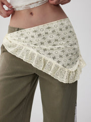 FLOWER LACE HEADSCARF