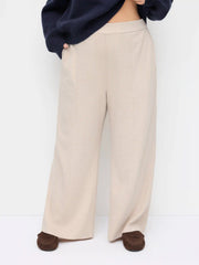 Soft Mid Rise Elastic Waist Everyday Pants Curve & Plus