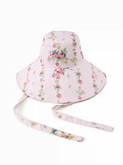 FLORAL LACE-UP BUCKET HAT