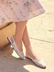 MESH SLINGBACK FLATS