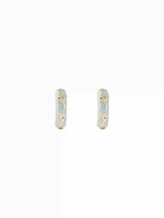 FLOWER HOOP EARRINGS