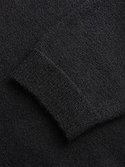 Christmas Graphic Turtleneck Knitted Crop Sweater