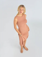 CDR Asymmetric Midi Dress