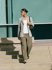 Notched Collar Blazer