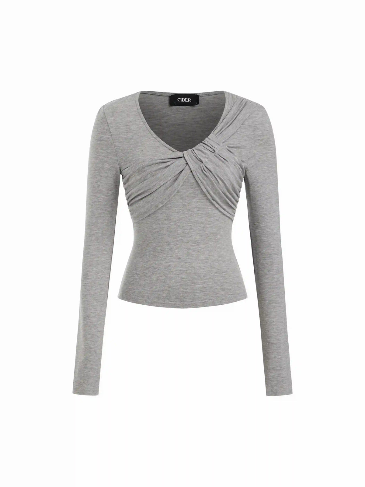 Round Neckline Ruched Top