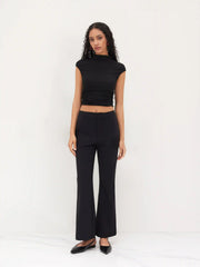 Mid Rise Flared Pants